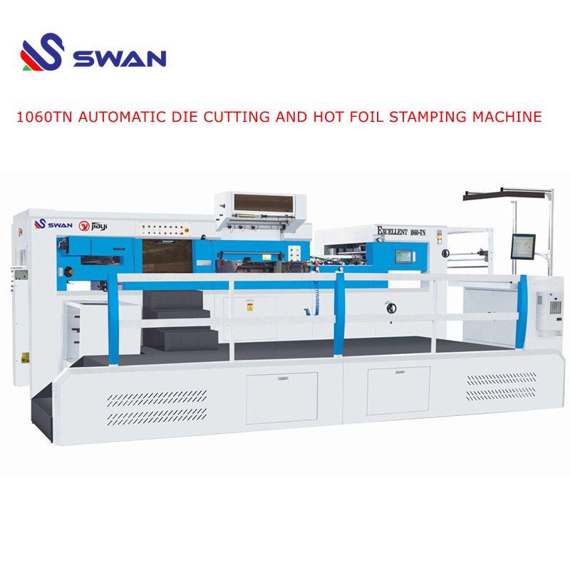 Fully Automatic Flat Bed Hot Foil Stamping die cutting press machine for corrugated carton box